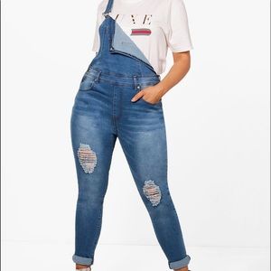 Plus Size Denim Jumper